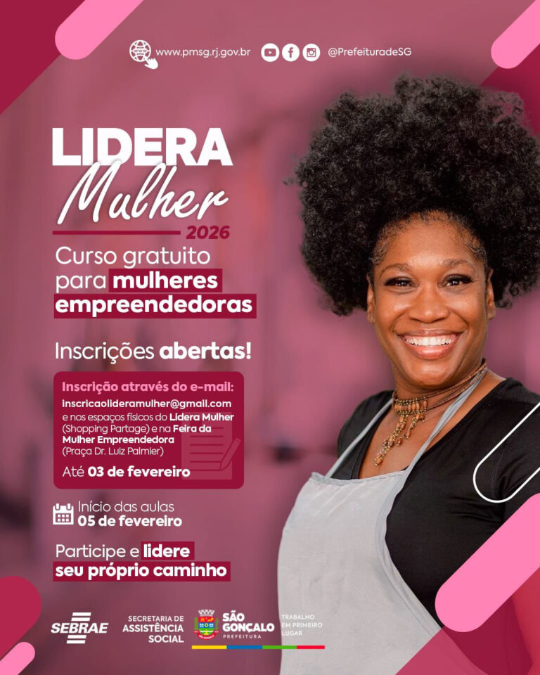 São Gonçalo abre inscrições para mais uma turma do Programa Lidera Mulher sao-goncalo-abre-inscricoes-para-mais-uma-turma-do-programa-lidera-mulher