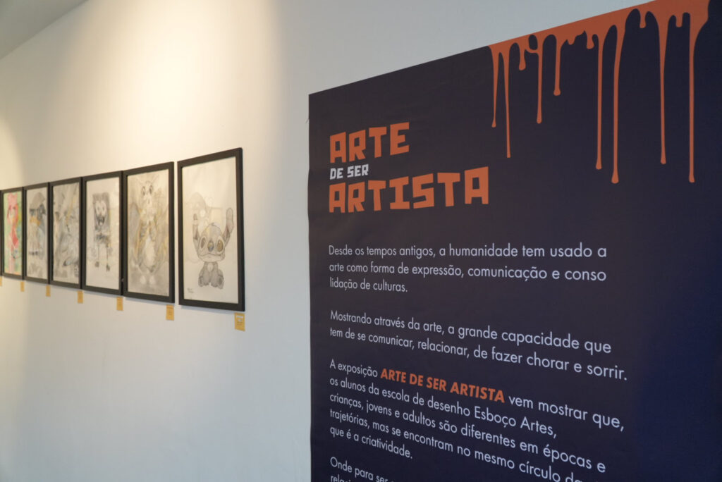 Exposição ‘A Arte de Ser Artista’ reúne trabalhos de 100 alunos na Casa das Artes